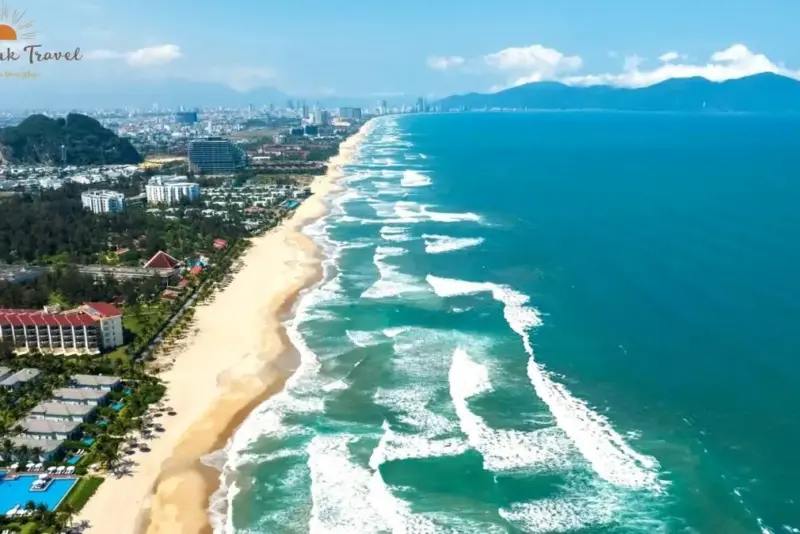 Danang Beach Aerial View