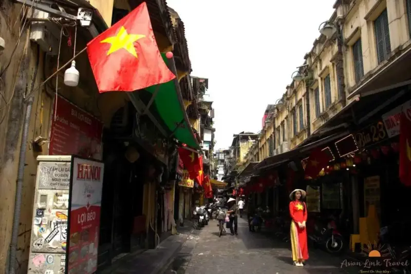 Hanoi Old Quarter Traditional Street