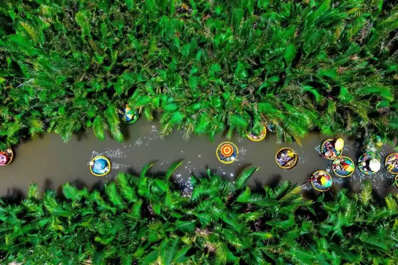 Hoi An Basket Boats Coconut Forest
