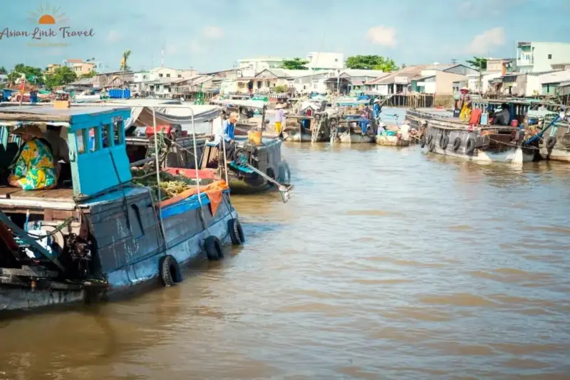 Mekong Delta Riverside Boats