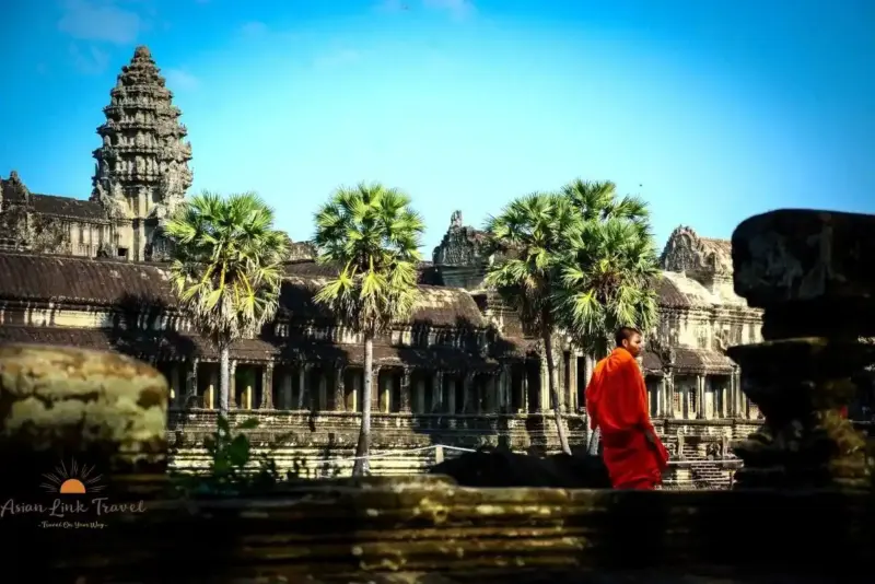 Monk Angkor Wat Cambodia