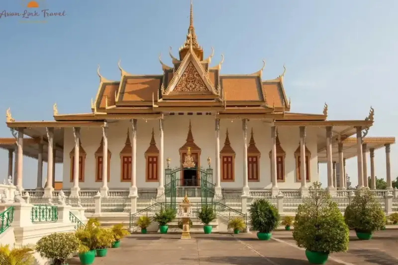 Silver Pagoda Phnom Penh Frontal View