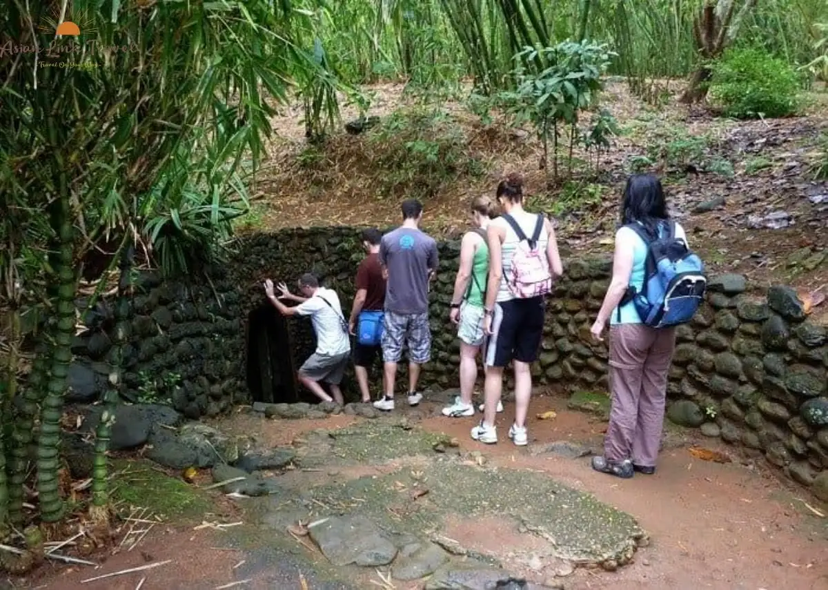 Cu Chi Tunnel Entrance Tourists