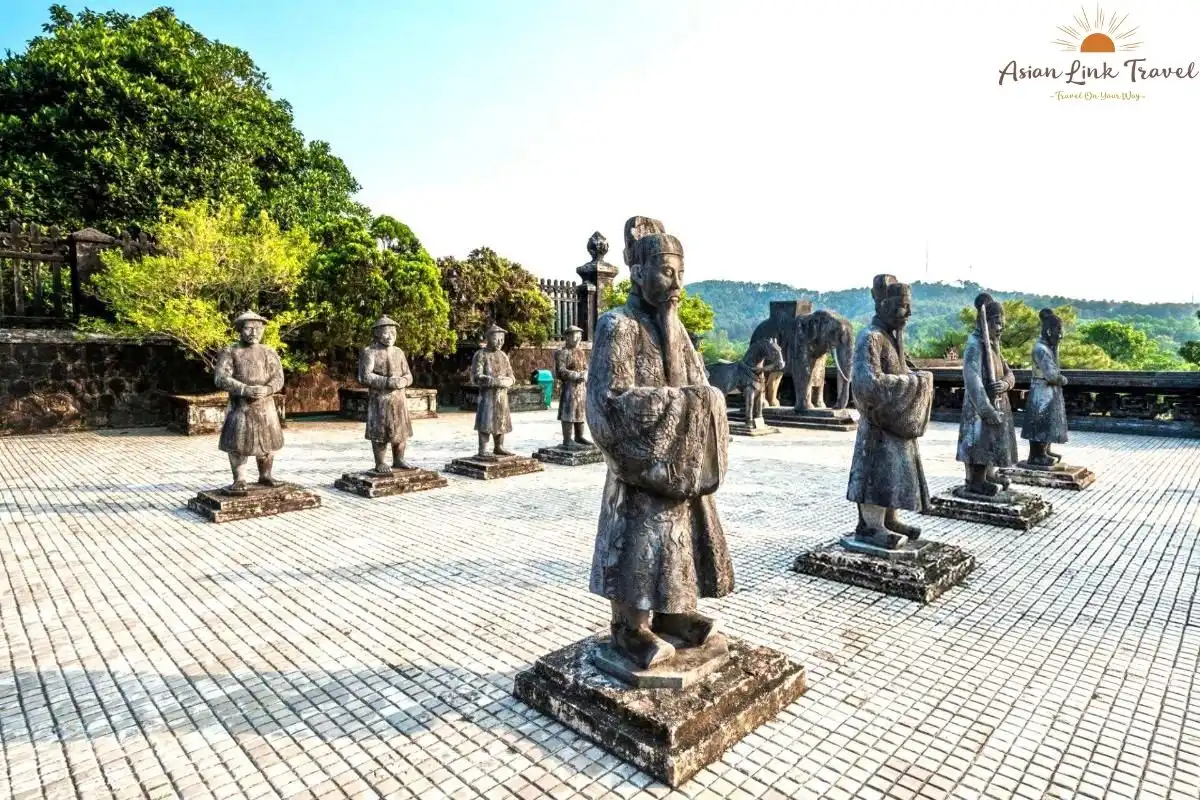 Hue Khai Dinh Tomb Statues Yard