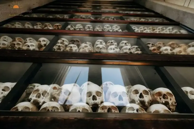 Killing Fields Memorial Skulls