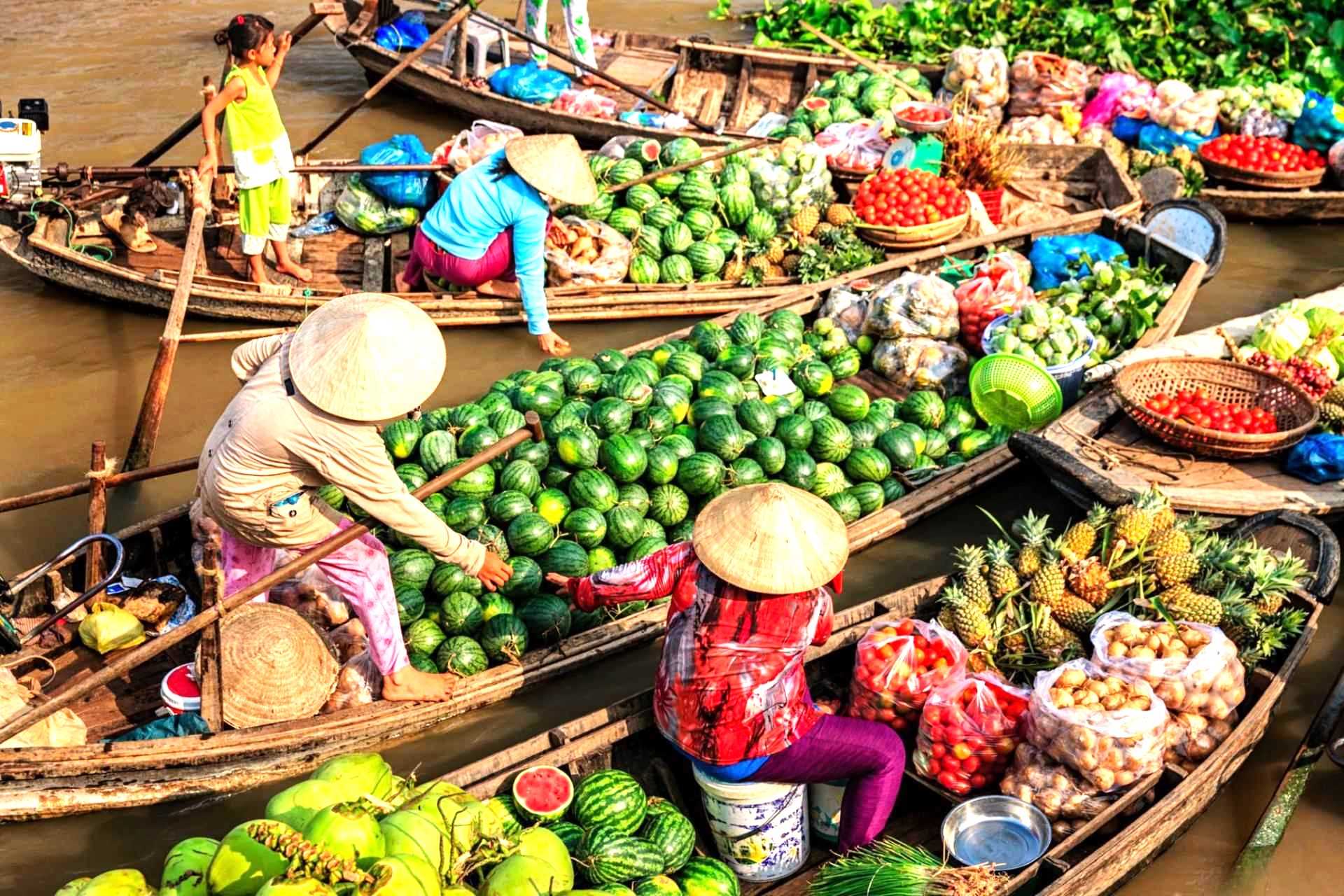 Mekong Delta in Vietnam