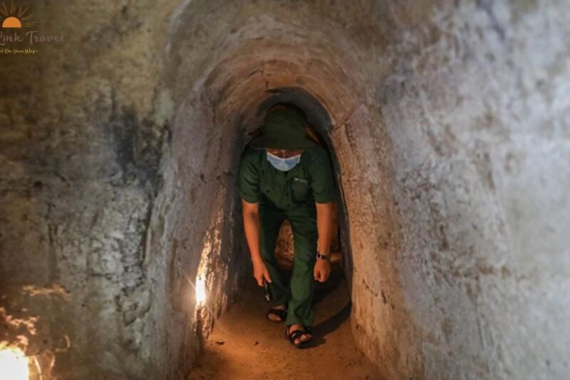 Cu Chi Tunnel Tourist Inside