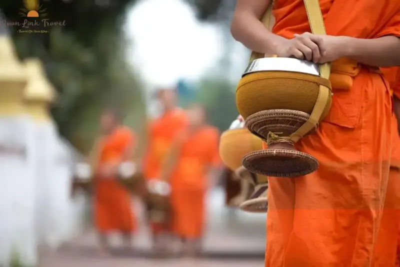 Laos Alms Giving Ceremony