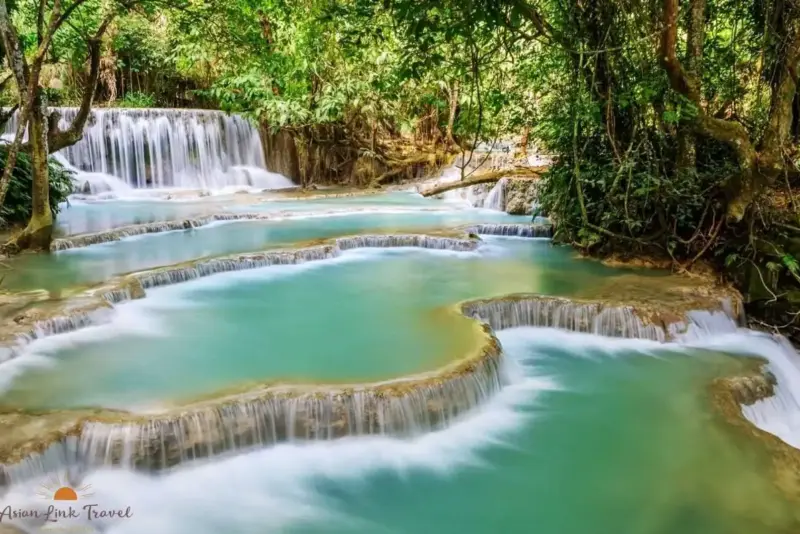 Laos Kuang Si Waterfall Tiers