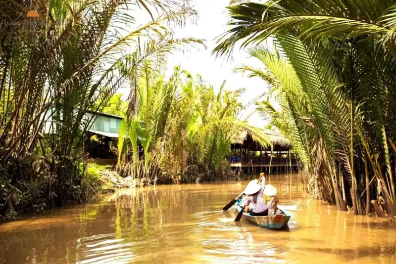 Mekong Delta Boat Rowing