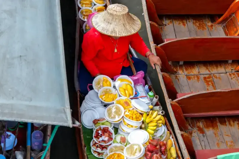 Bangkok canal boat tour Thailand